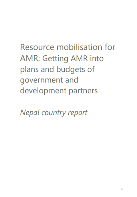 Nepal country level report: Resource mobilisation for antimicrobial resistance (AMR)
