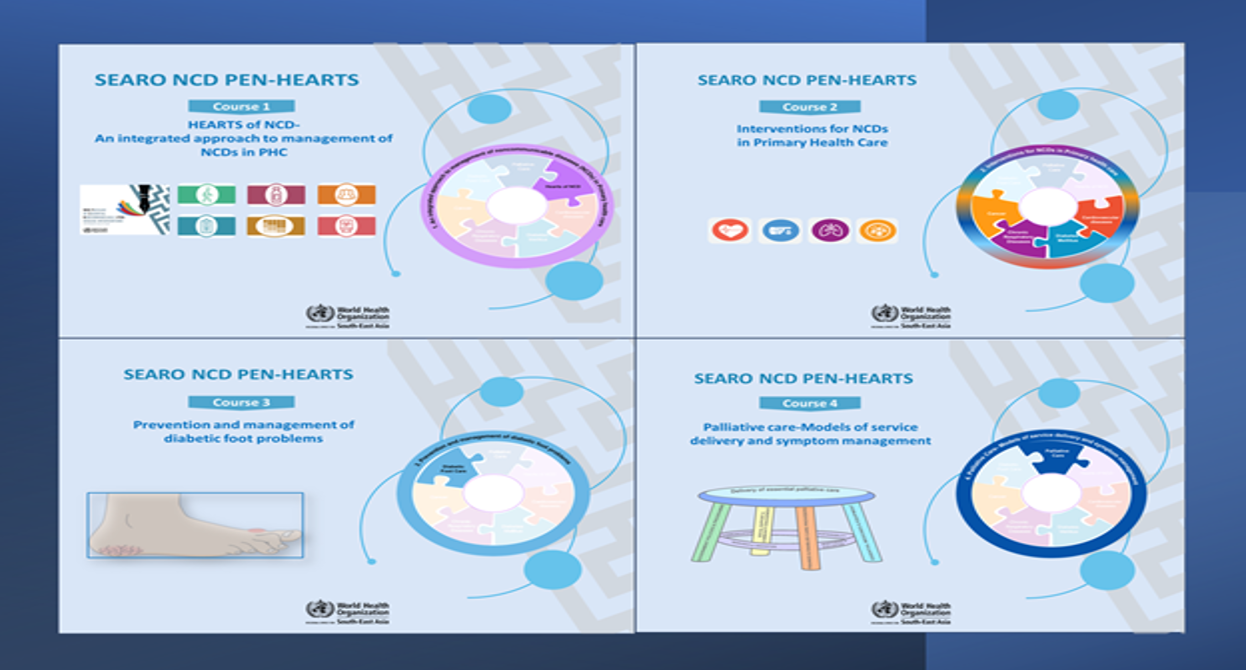 Story-2 WHO SEARO PEN-HEARTS OpenWHO courses to scale up capacity for NCD management including palliative care in primary health care settings.